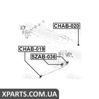 САЙЛЕНБЛОК ЗАДНЬОГО ПОДОВЖНОГО РИЧАГУ FEBEST CHAB019