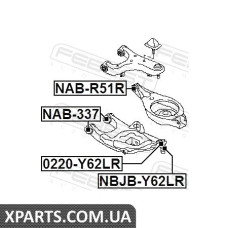 ОПОРА КУЛЬОВА ЗАДНЬОГО НИЖНЬОГО РИЧАГУ FEBEST 0220Y62LR