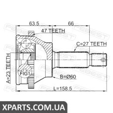 ШРУС ЗОВНІШНИЙ 23X60X27 HYUNDAI SONATA (EF) 2001-2005 FEBEST 1210EFATA47