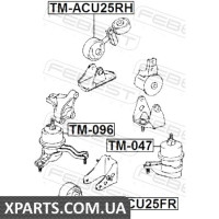 ПОДУШКА ДВИГУНА ПРАВА TOYOTA KLUGER L/V ACU25/MCU25 4WD 2000-2007 FEBEST TMACU25RH