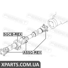 ПІДШИПНИК ПІДВЕСНОГО КАРДАННОГО ВАЛУ SSANG YONG REXTON II 2006- FEBEST SGCBREX