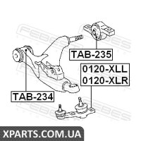 ОПОРА КУЛЬОВА ПЕРЕДНЯ НИЖНЯ ПРАВА TOYOTA CROWN/MAJESTA GRS18#/UZS18# 2003-2008 FEBEST 0120XLR