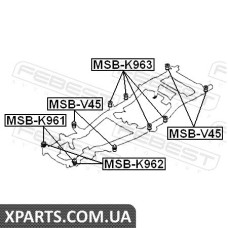 ПОДУШКА ПІДРАМНИКА MITSUBISHI PAJERO II V14W-V55W 1991-2004 FEBEST MSBK963