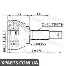 ШРУС ЗОВНІШНИЙ 27X56X32 NISSAN MAXIMA A35 2008- FEBEST 0210A35