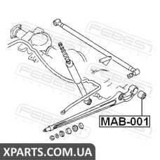 САЙЛЕНБЛОК ЗАДНЬОЇ ПІДВІСКИ (MITSUBISHI PAJERO II V14W-V55W 1991-2004) FEBEST FEBEST MAB001