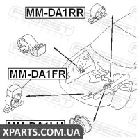 ПОДУШКА ДВИГУНА ЗАДНЯ MT MITSUBISHI CARISMA DA 1995-2003 FEBEST MMDA1RR