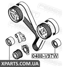 РОЛИК ОБВОДНОЙ РЕМНЯ ГРМ FEBEST 0488V97W