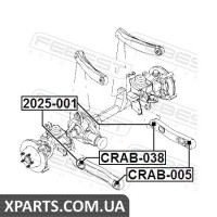 САЙЛЕНБЛОК ПЕРЕДНЬОГО ПОДОВЖНОГО РИЧАГУ FEBEST CRAB038