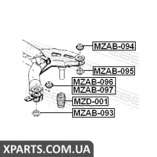 ОТБОЙНИК ЗАДНЕГО АМОРТИЗАТОРА (MAZDA 6 GG 2002-2008) FEBEST FEBEST MZD001