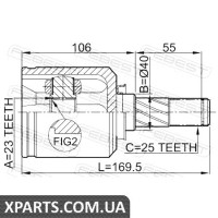 ШРУС ВНУТРІШНІЙ ПРАВИЙ 23X40X25 NISSAN PRIMERA P11 1996-2001 FEBEST 0211V10RH