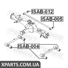 САЙЛЕНБЛОК ЗАДНЬОЇ ПОДОВЖНОЇ ТЯГИ ISUZU BIGHORN/TROOPER UX 1992-1997 FEBEST ISAB004