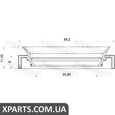 САЛЬНИК ПРИВОДУ (35X58X8X11.4) FEBEST 95HAS35580811R