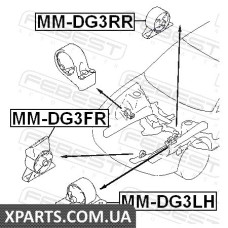 ПОДУШКА ДВИГАТЕЛЯ ЗАДНЯЯ AT MITSUBISHI CARISMA DA 1995-2003 FEBEST MMDG3RR