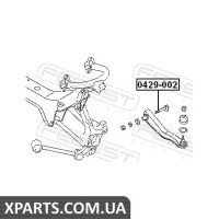 БОЛТ З ЕКСЦЕНТРИКОМ (MITSUBISHI GALANT E55A/E75A 1992-1996) FEBEST FEBEST 0429002