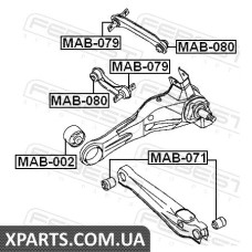 САЙЛЕНБЛОК ЗАДНЕЙ ПОПЕРЕЧНОЙ ТЯГИ (MITSUBISHI LANCER/MIRAGE CJ 1995-2003) FEBEST FEBEST MAB071