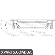 САЛЬНИК ПРИВОДУ (40X55X12X13) FEBEST 95LDS40551213C