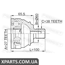 ШРУС ЗОВНІШНИЙ 27X60X38 VOLKSWAGEN TRANSPORTER/MULTIVAN T4 1990-2003 FEBEST 2310028