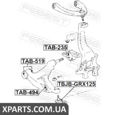 САЙЛЕНБЛОК ПЕРЕДНЬОГО ВАЖЕЛЯ TOYOTA CROWN/MAJESTA GRS18#/UZS18# 2003-2008 FEBEST TAB494