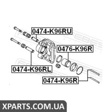 ВТУЛКА НАПРЯМНА СУППОРТА ГАЛЬМОВОГО ЗАДНЬОГО MITSUBISHI PAJERO/MONTERO SPORT CHALLENGER K94W/K99W FEBEST 0474K96R