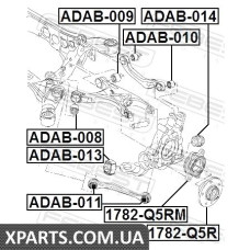 САЙЛЕНБЛОК Заднього нижнього важеля AUDI A4 AVANT (8K5) 2008- FEBEST ADAB008