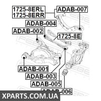 САЙЛЕНБЛОК ЗАДНЬОЇ ЦАПФИ AUDI A6 AVANT (4F5) 2005- FEBEST ADAB006