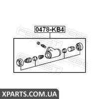 ЦИЛІНДР ГАЛЬМОВИЙ ЗАДНІЙ MITSUBISHI PAJERO/MONTERO SPORT CHALLENGER KH# 2008- FEBEST 0478KB4