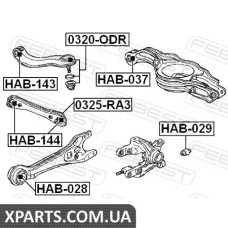 САЙЛЕНБЛОК ЗАДНЬОГО ПОДОВЖНОГО ВАЖЕЛЯ (HONDA ODYSSEY/SHUTTLE RA1/RA2/RA3/RA4/RA5 1994-1999) FEBEST FEBEST HAB028