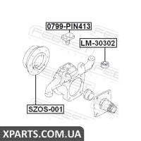 ПІДШИПНИК КУЛАКА ПОВОРОТНОГО РОЛИКОВИЙ 15X42X11X15 SUZUKI JIMNY SN413 1998- FEBEST LM30302