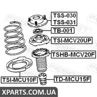 ПИЛЬНИК ПЕРЕДНЬОГО АМОРТИЗАТОРА TOYOTA HARRIER ACU15/SXU15/MCU15 4WD 1997-2003 FEBEST TSHBMCV20F