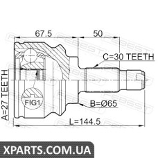 ШРУС ЗОВНІШНИЙ 27X65X30 BMW X5 E53 1999-2006 FEBEST 1910X5