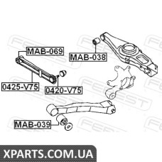 ТЯГА ЗАДНЯ ПОПЕРЕЧНА З КУЛЬОВОЮ MITSUBISHI PAJERO III MONTERO V65W/V75W 2000-2006 FEBEST 0425V75