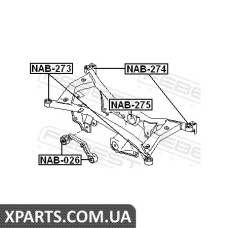 САЙЛЕНБЛОК ЗАДНЬОЇ БАЛКИ NISSAN X-TRAIL T30 2000-2006 FEBEST NAB273