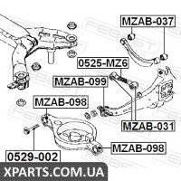 САЙЛЕНБЛОК Заднього важеля (MAZDA 6 GG 2002-2008) FEBEST FEBEST MZAB098