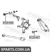 БОЛТ З ЕКСЦЕНТРИКОМ TOYOTA ALTEZZA/ALTEZZA GITA GXE10/SXE10 1998-2005 FEBEST 0129007 БОЛТ З ЕКСЦЕНТРИКОМ TOYOTA ALTEZZA/ALTEZZA GITA GXE10/SXE10 1998-2005 FEBEST 0129007