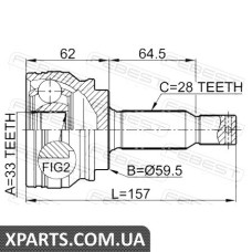 Шрус зовнішній FEBEST 0410CY34