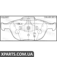 Колодки гальмові передні FEBEST 2101RSF