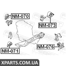 ПОДУШКА ДВИГУНА ЛІВА NISSAN X-TRAIL T30 2000-2006 FEBEST NM076