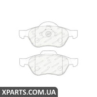 Колодки дискові гальмові, к-кт. FERODO FDB1440