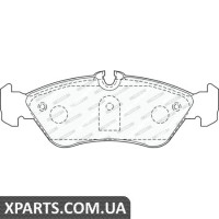 Колодки дискові гальмові, к-кт. FERODO FVR1876