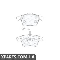 Колодки дискові гальмові, к-кт. FERODO FVR1642