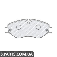 Колодки дискові гальмові, к-кт. FERODO FVR1778