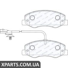 Колодки тормозные дисковые, к-кт. FERODO FVR4349