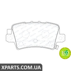 Колодки дискові гальмові, к-кт. FERODO FDB1862
