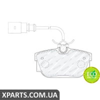 Колодки дискові гальмові, к-кт. FERODO FDB1482