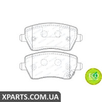 Колодки дискові гальмові, к-кт. FERODO FDB4069
