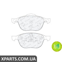 Колодки дискові гальмові, к-кт. FERODO FDB4319