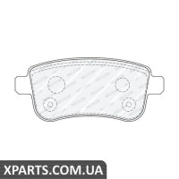 Колодки дискові гальмові, к-кт. FERODO FDB4182