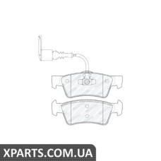 Колодки дискові гальмові, к-кт. FERODO FVR1647