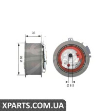 Натяжной ролик, ремень ГРМ Gates T43151