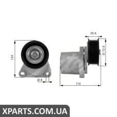 Натяжний ролик, полікліновий ремінь Gates T38204